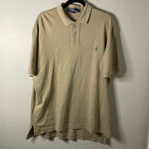 Ralph Lauren Polo Shirt Tan size Large